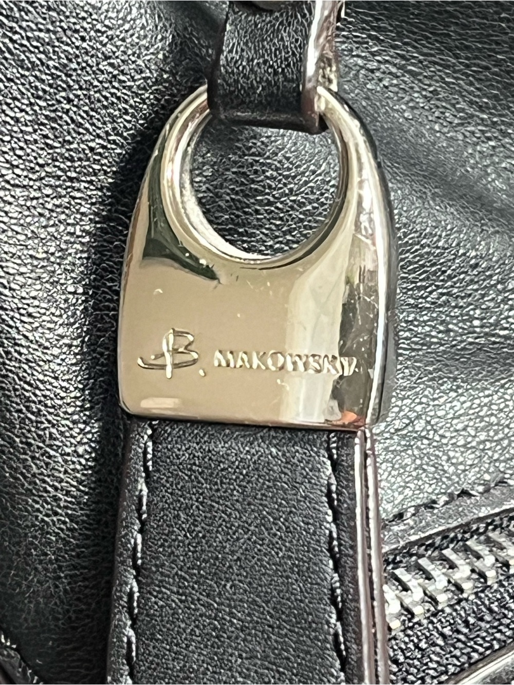 b. Makowsky vintage leather purse - Picture 4 of 13